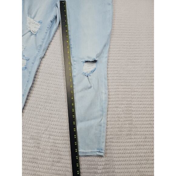 For Luv Of Denim Jeans Womens 4 The Luv Skinny Hight Rise Light Wash Stretch - Picture 2 of 9